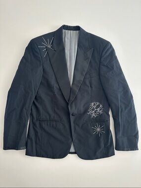 Libertine Black Blazer with Snowflake Embellishments